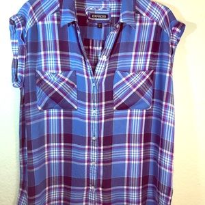 Express Sleeves Flannel Shirt .